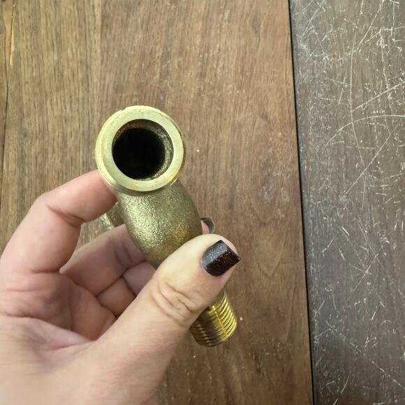 VINTAGE solid Brass Duck Fowl Outdoor Water Spout Spigot Decorative Accent - Picture 4 of 8